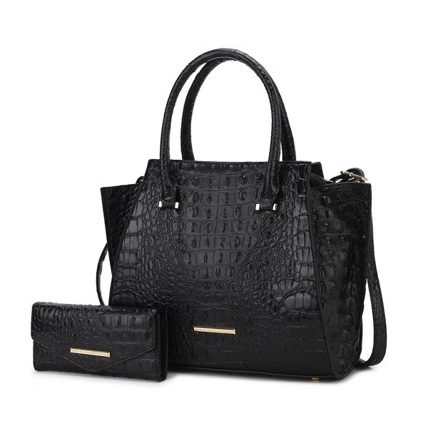 MKF Collection Viridiana Croc-Embossed Tote Bag - Sleekdenim.com