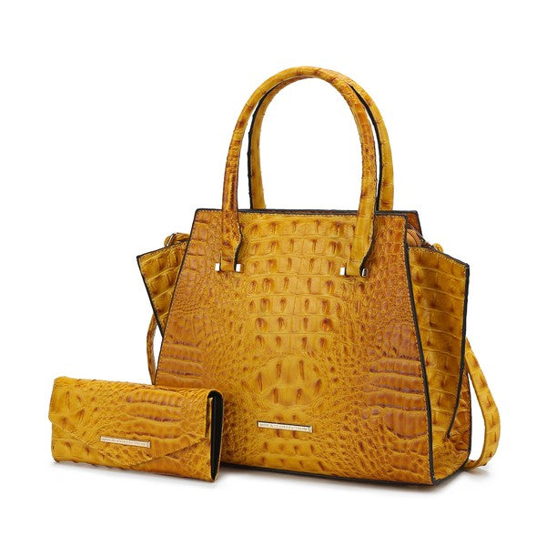MKF Collection Viridiana Croc-Embossed Tote Bag - Sleekdenim.com