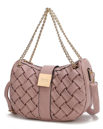 MKF Solari Braided Chain Shoulder Bag by Mia K - Sleekdenim.com