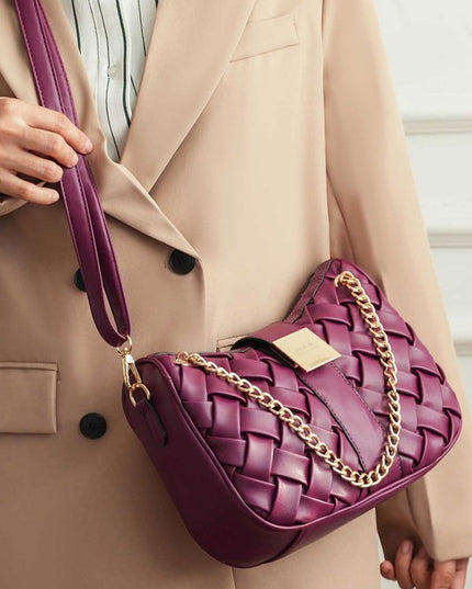 MKF Solari Braided Chain Shoulder Bag by Mia K - Sleekdenim.com