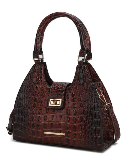 MKF Ava Faux Crocodile-Embossed Tote Bag by Mia K - Sleekdenim.com