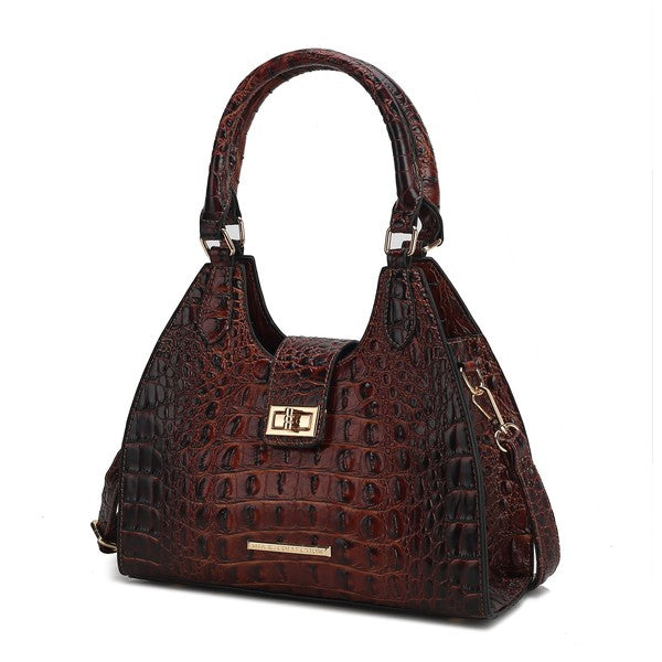 MKF Ava Faux Crocodile-Embossed Tote Bag by Mia K - Sleekdenim.com