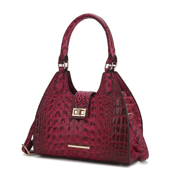 MKF Ava Faux Crocodile-Embossed Tote Bag by Mia K - Sleekdenim.com