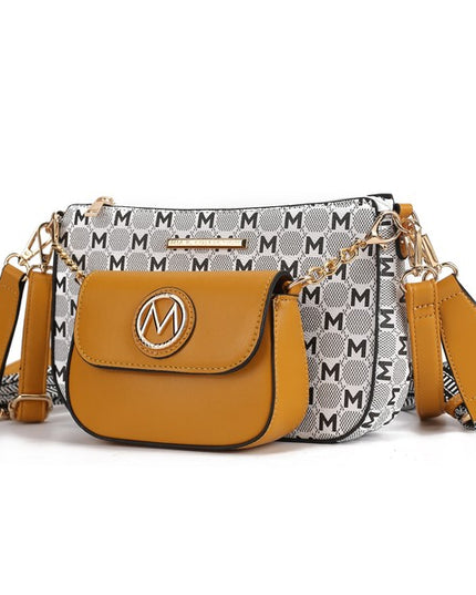 MKF Ciri Double Crossbody Bag by Mia K - Sleekdenim.com