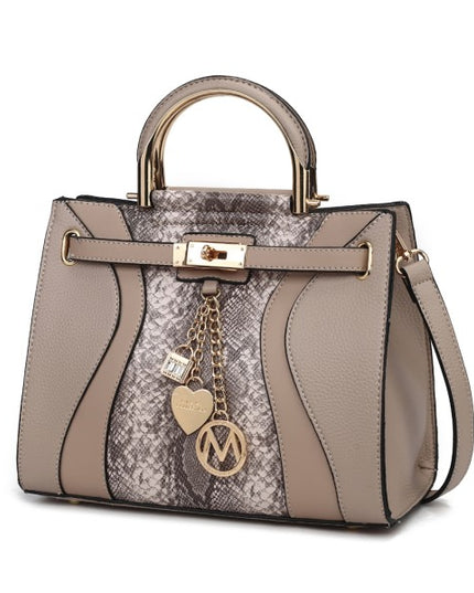 Cassia vegan Leather Satchel Bag - Sleekdenim.com