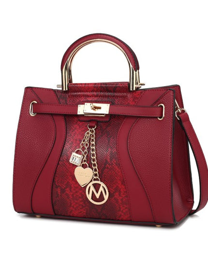 Cassia vegan Leather Satchel Bag - Sleekdenim.com