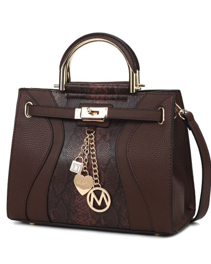 Cassia vegan Leather Satchel Bag - Sleekdenim.com