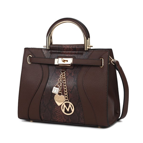 Cassia vegan Leather Satchel Bag - Sleekdenim.com