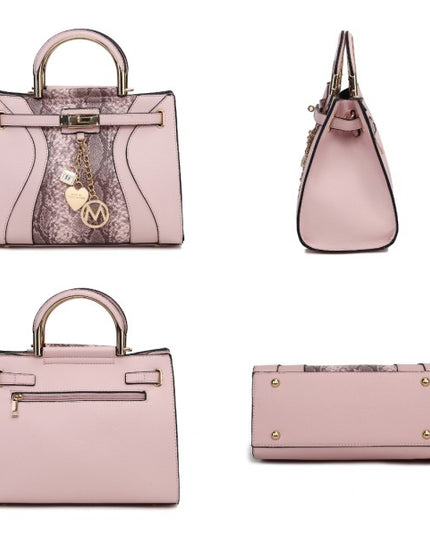 Cassia vegan Leather Satchel Bag - Sleekdenim.com