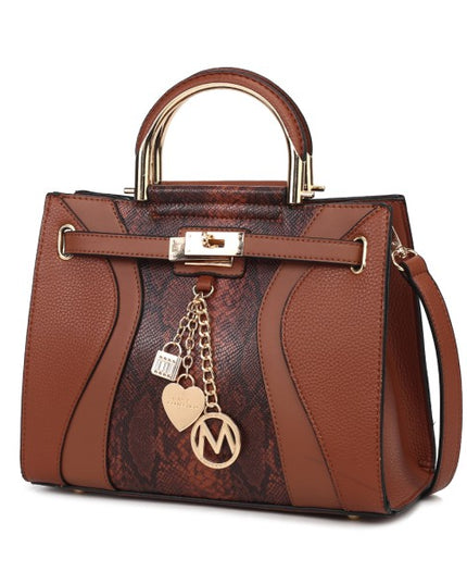 Cassia vegan Leather Satchel Bag - Sleekdenim.com