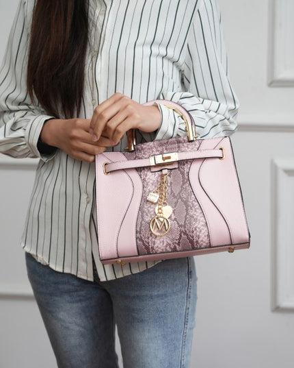 Cassia vegan Leather Satchel Bag - Sleekdenim.com