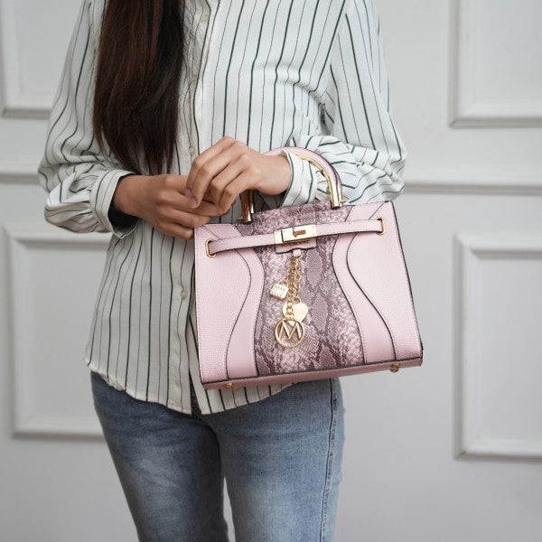 Cassia vegan Leather Satchel Bag - Sleekdenim.com