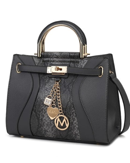 Cassia vegan Leather Satchel Bag - Sleekdenim.com