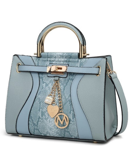 Cassia vegan Leather Satchel Bag - Sleekdenim.com