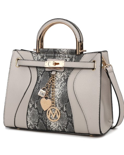 Cassia vegan Leather Satchel Bag - Sleekdenim.com