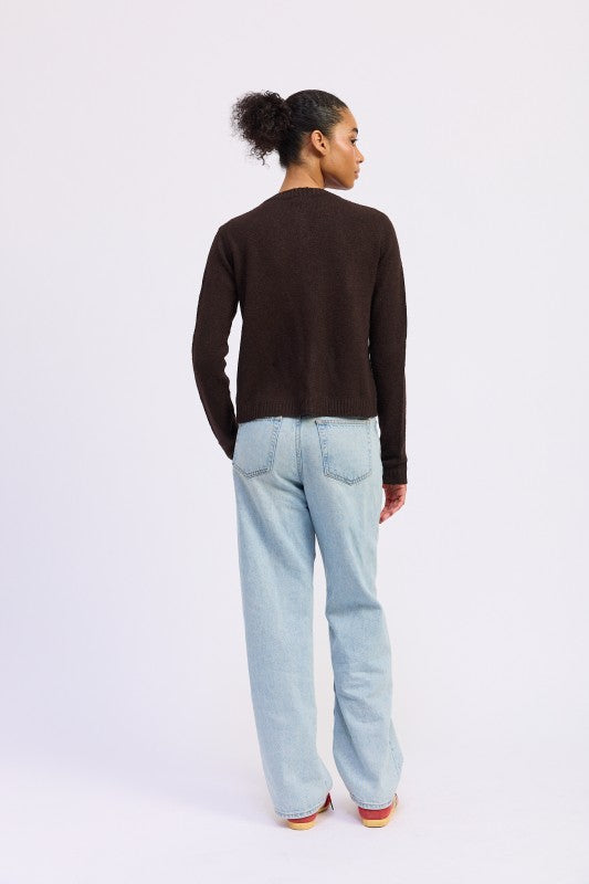 FITTED BUTTON UP CARDIGAN - Sleekdenim.com