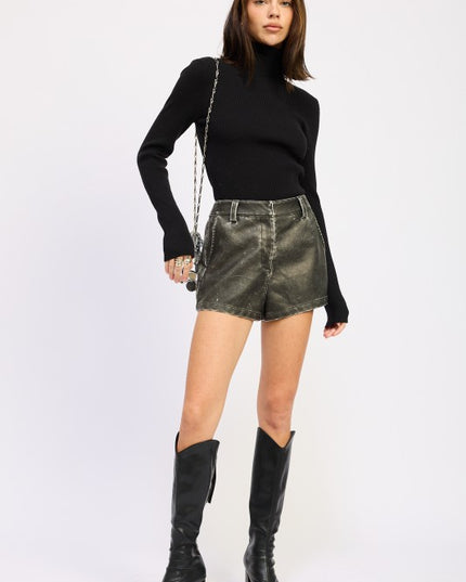 LONG SLEEVE TURTLE NECK BODYSUIT WITH OPEN BACK - Sleekdenim.com