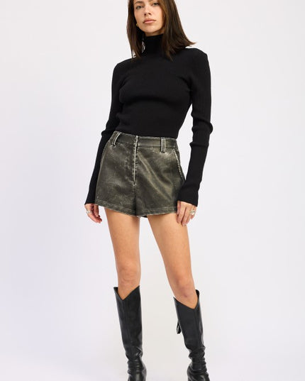 LONG SLEEVE TURTLE NECK BODYSUIT WITH OPEN BACK - Sleekdenim.com