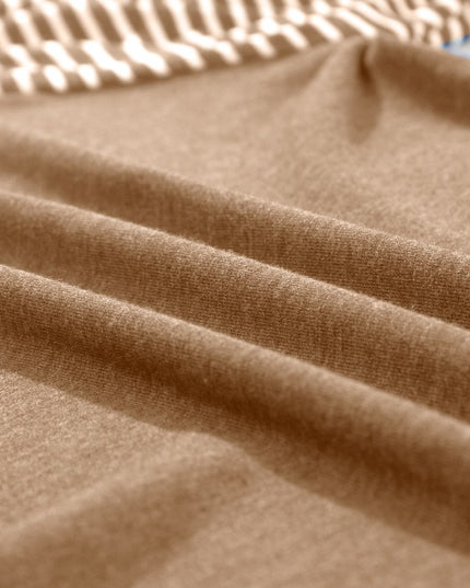 Viscose Striped Raglan Long Sleeve Loose Top - Sleekdenim.com