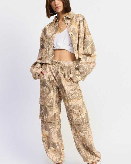WOODLAND CAMO OVERSIZED JACKET - Sleekdenim.com