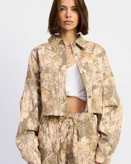 WOODLAND CAMO OVERSIZED JACKET - Sleekdenim.com