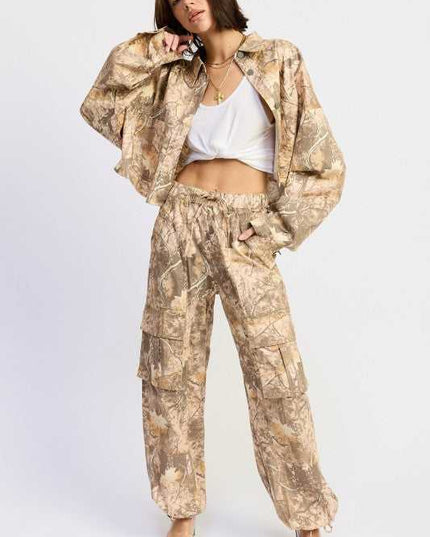 WOODLAND CAMO OVERSIZED JACKET - Sleekdenim.com