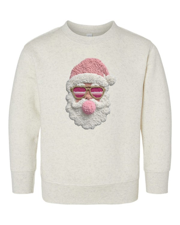 Latch Hook Santa Bubble Gum Graphic Sweatshirt - Sleekdenim.com