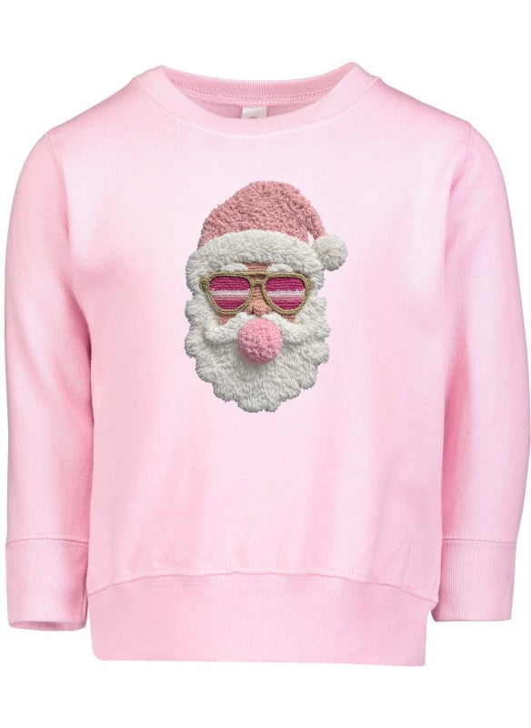 Latch Hook Santa Bubble Gum Graphic Sweatshirt - Sleekdenim.com