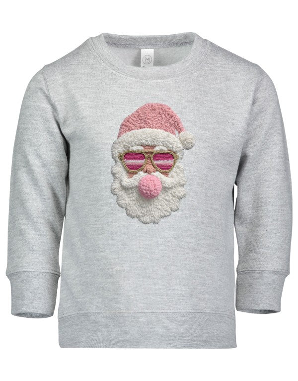 Latch Hook Santa Bubble Gum Graphic Sweatshirt - Sleekdenim.com