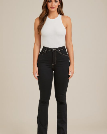 Judy Boot Cut Jean in Black - Sleekdenim.com