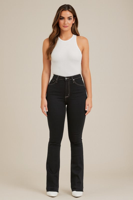 Judy Boot Cut Jean in Black - Sleekdenim.com