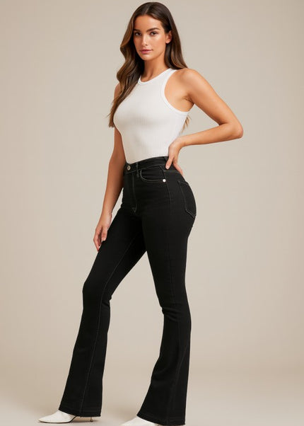 Judy Boot Cut Jean in Black - Sleekdenim.com