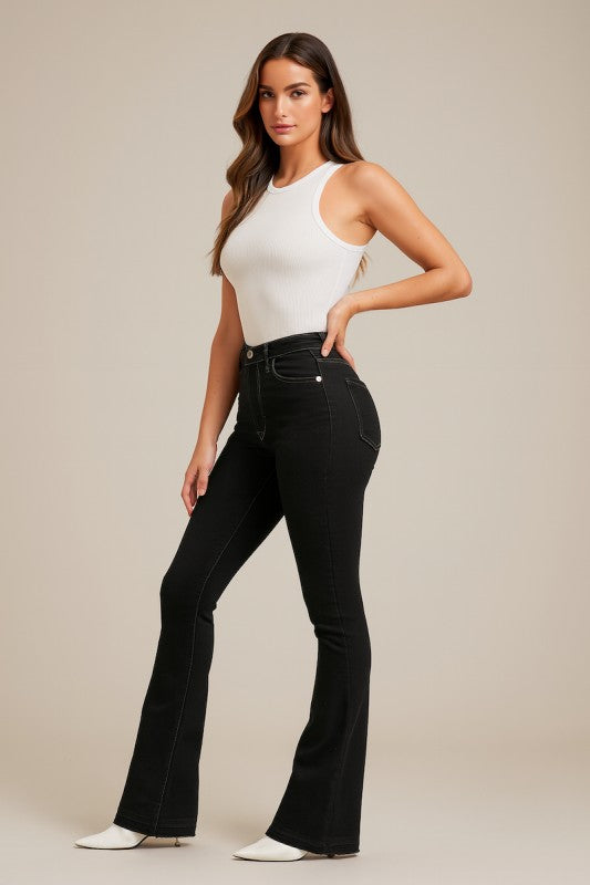Judy Boot Cut Jean in Black - Sleekdenim.com