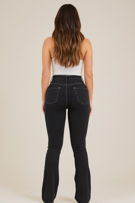 Judy Boot Cut Jean in Black - Sleekdenim.com
