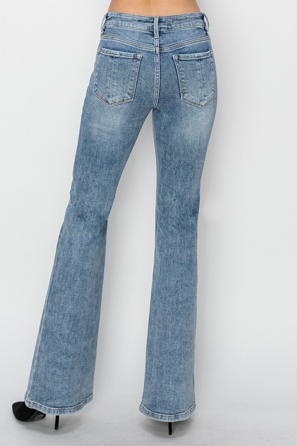 RISEN Full Size Mid Rise Bootcut Jeans | Sleekdenim.com