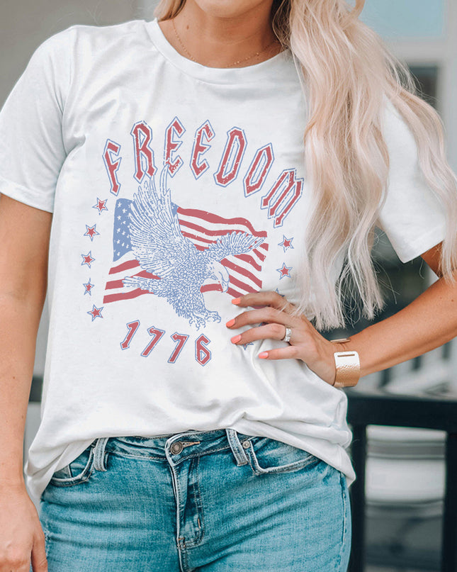 FREEDOM 1776 Graphic Tee - Sleekdenim.com
