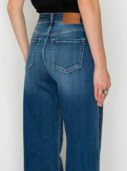 AT2005WDM - HIGH RISE FLARE JEANS - Sleekdenim.com