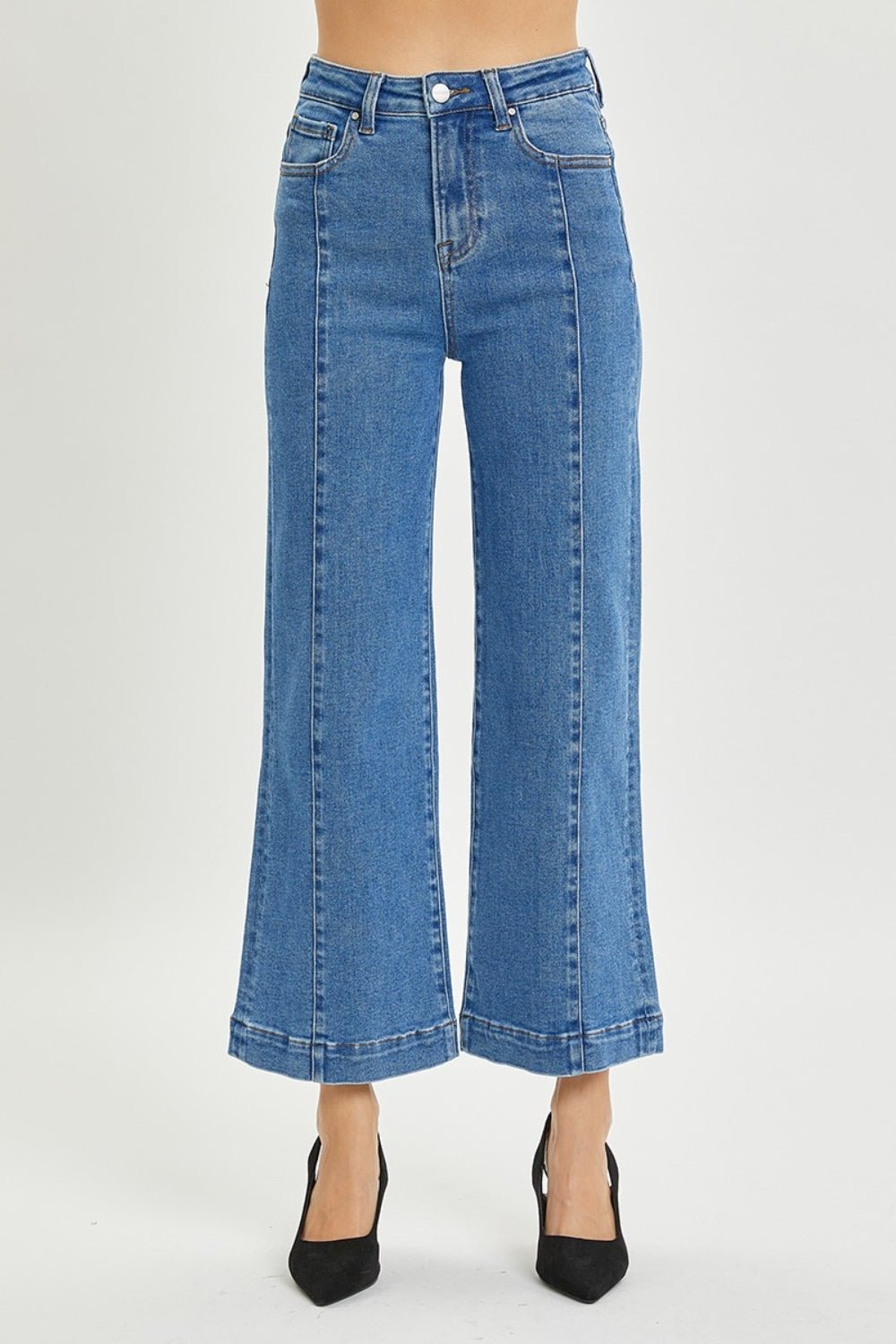 RISEN Full Size High Rise Wide Leg Jeans | Sleekdenim.com