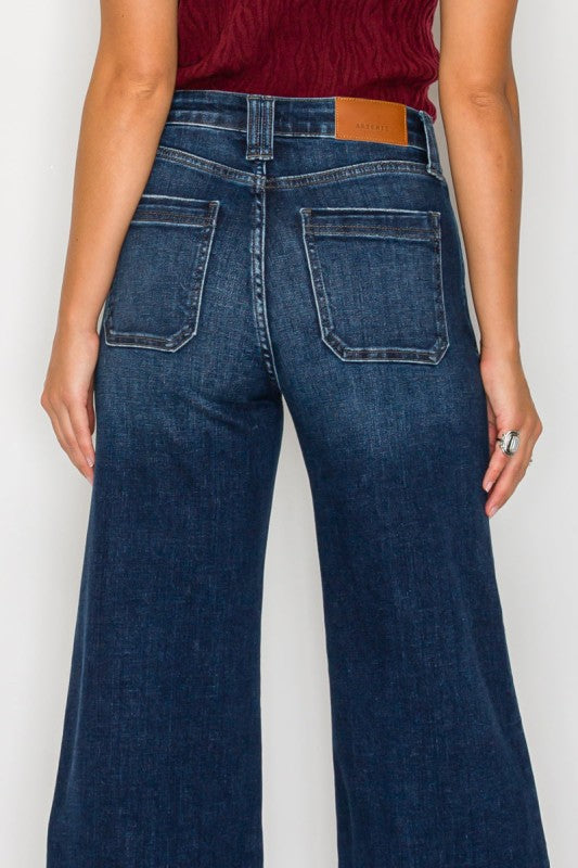 AT2099WDDT - TUMMY CONTORL HIGH RISE A-WIDE LEG FI - Sleekdenim.com