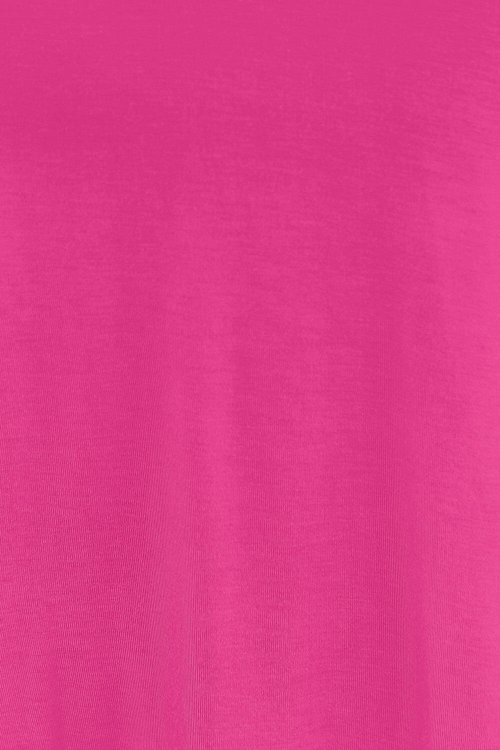 Basic Bae Full Size V-Neck Lantern Sleeve Top Hot Pink