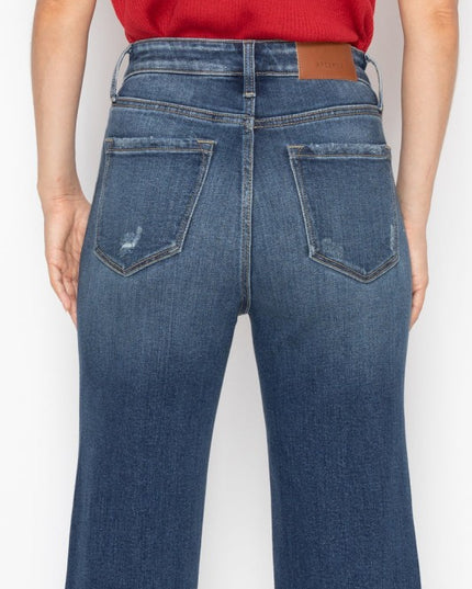 AT1088STDT - TUMMY CONTROL HIGH RISE STRAIGHT JEAN - Sleekdenim.com