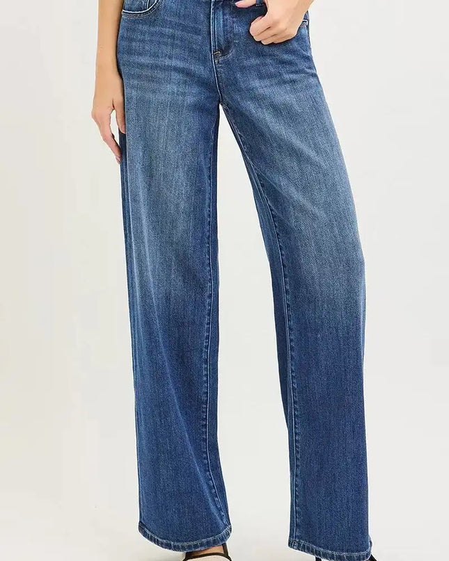 RISEN Slouchy Baggy Jeans with Pockets - Sleekdenim.com