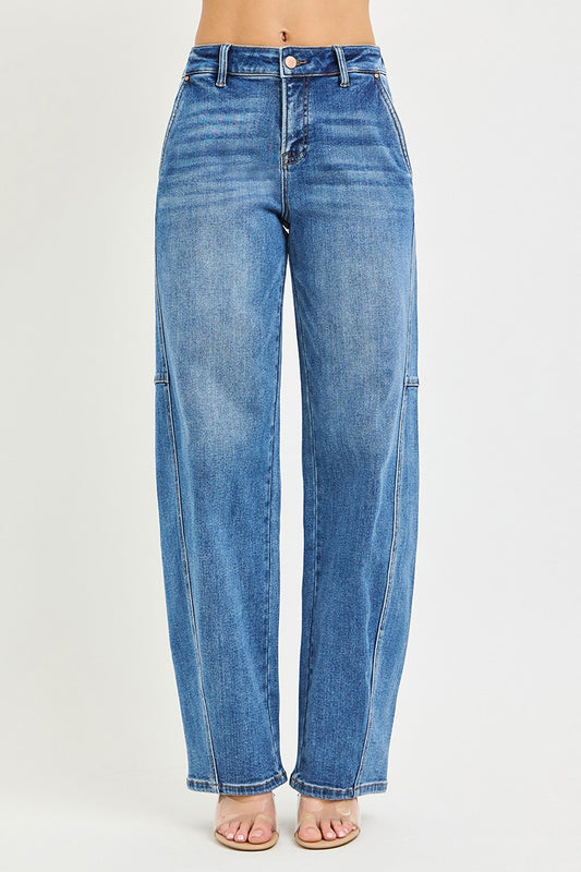 Risen Mid Rise Slouchy Baggy Jeans PG21537