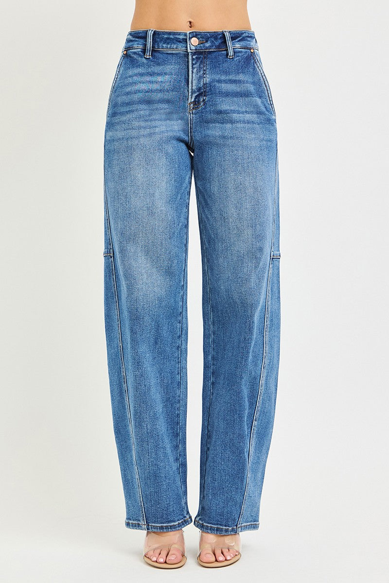 Risen Mid Rise Slouchy Baggy Jeans PG21537