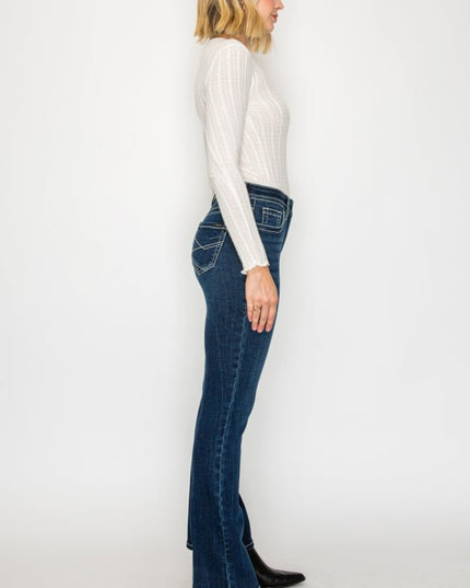 AT2106BTDT - TUMMY CONTROL HIGH RISE SLIM FLARE JE - Sleekdenim.com