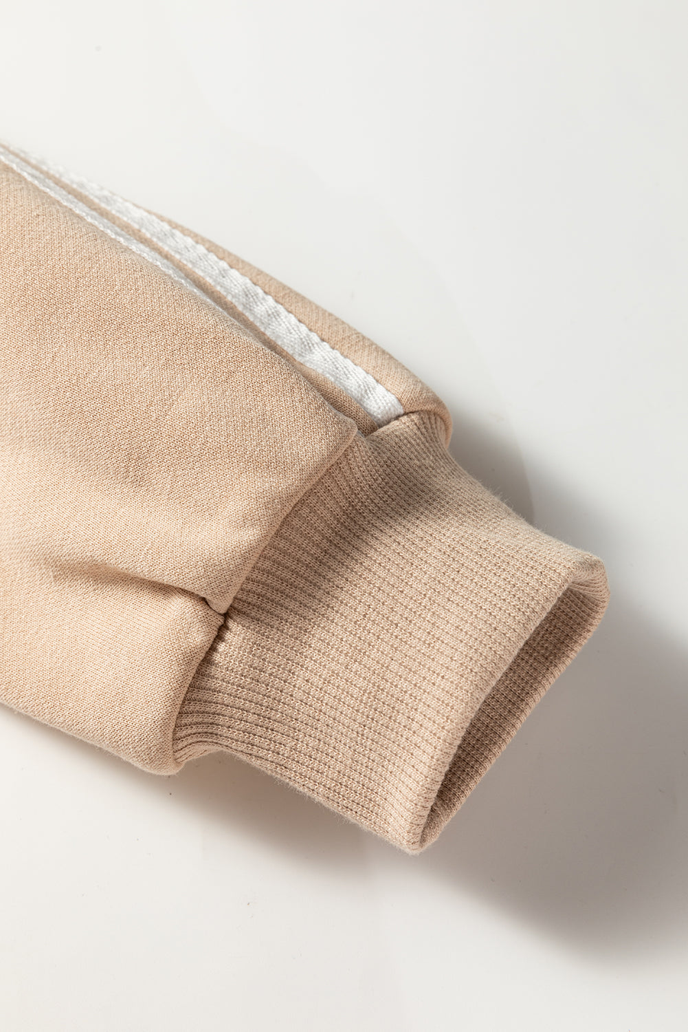 Black Varsity Striped Detail Cropped Pullover Wide Leg Pants 2pcs Outfit