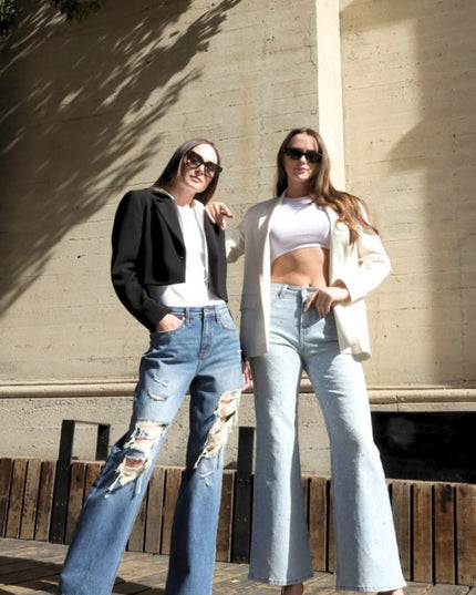 AT2074RFLL Metallic Ultra High Rise Relaxed Flare - Sleekdenim.com