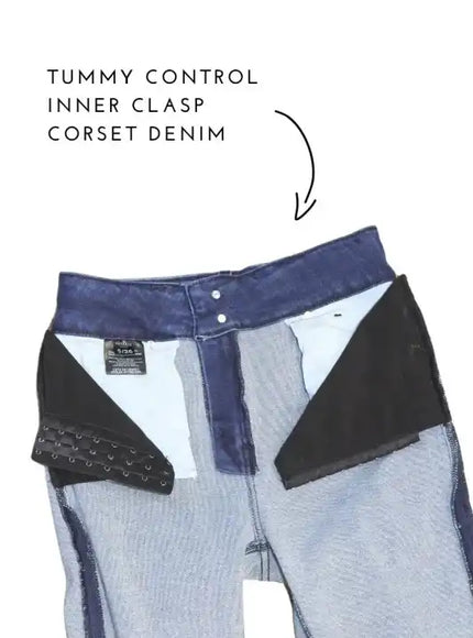 Artemis Vintage AT1018FLDNT Colle High Rise Crop Flare Jeans - Sleekdenim.com