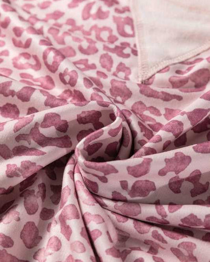 Leopard Patchwork Crew Neck Sweatshirt - Sleekdenim.com