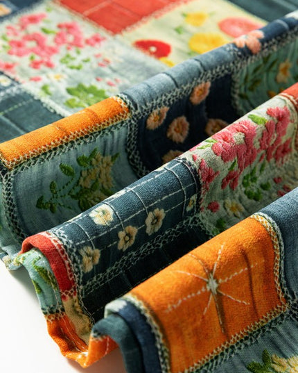 Floral Half Placket Collared V-Neck Blouse - Sleekdenim.com